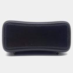 Pre Owned Chanel Black Blue Leather Gabrielle Backpack