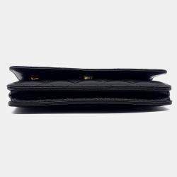 Pre Owned Chanel Black Leather Caviar WOC Mini Crossbody Bag