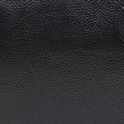 Pre Owned Chanel Black CC Caviar Vanity Case