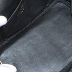 Pre Owned Chanel Black CC Caviar Vanity Case