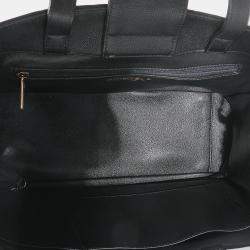 Pre Owned Chanel Black Quilted Caviar Medium Business Affinity Tote