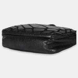 Pre Owned Chanel Vintage Black Lambskin Jersey Scales Camera Case