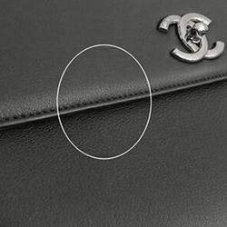 Pre Owned Chanel Black Medium Lambskin Trendy CC Top Handle Bag
