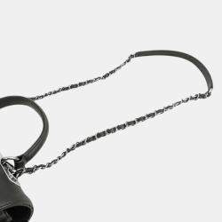 Pre Owned Chanel Black Medium Lambskin Trendy CC Top Handle Bag