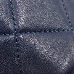 Pre Owned Chanel Navy Blue Quilted Lambskin Trendy CC Vanity Case