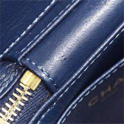 Pre Owned Chanel Navy Blue Quilted Lambskin Trendy CC Vanity Case