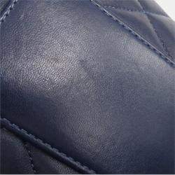 Pre Owned Chanel Navy Blue Quilted Lambskin Trendy CC Vanity Case