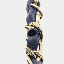 Pre Owned Chanel Navy Blue Quilted Lambskin Trendy CC Vanity Case