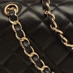 Pre Owned Chanel Black Quilted Leather Maxi Classic Single Flap Bag