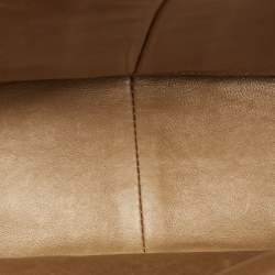 Pre Owned Chanel Gold/Black Python Jumbo Classic Double Flap Bag