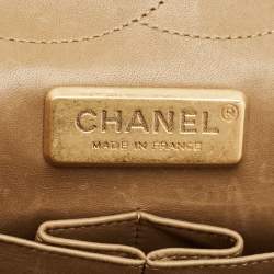 Pre Owned Chanel Gold/Black Python Jumbo Classic Double Flap Bag