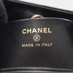 Pre Owned Chanel Chanel 31 Leather Black/Beige  Nano Shoulder Bag
