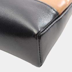 Pre Owned Chanel Chanel 31 Leather Black/Beige  Nano Shoulder Bag
