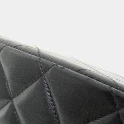 Pre Owned Chanel Black Lambskin Leather Shoulder Bag