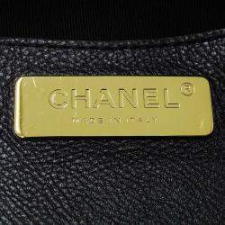 Pre Owned Chanel Matelasse Black Leather Compact  Body Waist Bag