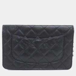 Pre Owned Chanel Timeless Classic Line Chain Wallet