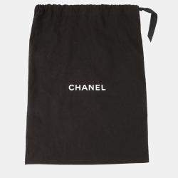 Pre Owned Chanel Chain Shoulder Bag Matelasse Coco Mark Vanity Lambskin Black