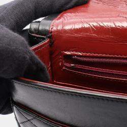 Pre Owned Chanel Matelasse Paris Limited Edition Double Flap Shoulder Bag In Lambskin Leather Black