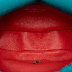 Pre Owned Chanel Mini Vertical Quilted Jersey Single Flap