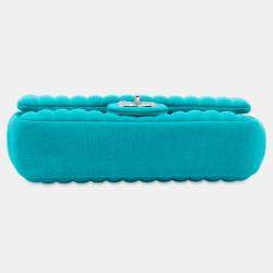 Pre Owned Chanel Mini Vertical Quilted Jersey Single Flap