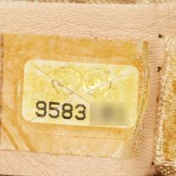 Pre Owned Chanel Metallic Quilted Caviar Leather Small Tassel Bowler Bag