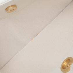 Pre Owned Chanel White Quilted Calfskin Close To Me Hobo