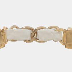 Pre Owned Chanel White Quilted Calfskin Close To Me Hobo