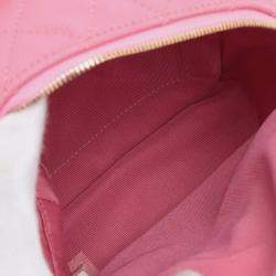 Pre Owned Chanel Pink Small Quilted Caviar CC Day Backpack