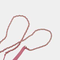 Pre Owned Chanel Pink Small Quilted Caviar CC Day Backpack