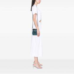 Pre Owned Chanel Blue CC Metallic Calfskin Vanity Bag