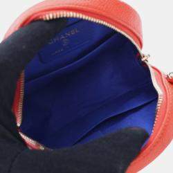 Pre Owned Chanel Tricolor Caviar CC Filigree Round Crossbody