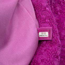 Pre Owned Chanel Purple Large Tweed 19 Flap