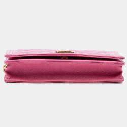 Pre Owned Chanel Small Quilted Caviar Boy Flap