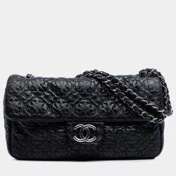 Pre Owned Chanel Vinyl Rock In Moscow Single Flap