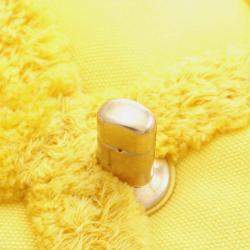 Pre Owned Chanel 19 Medium Yellow Canvas Flap Shoulder Bag