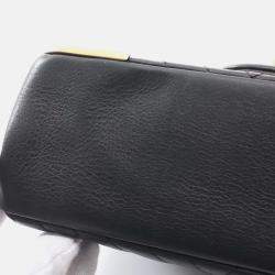 Pre Owned Chanel Rock The Corner Black Leather Flap Shoulder Bag