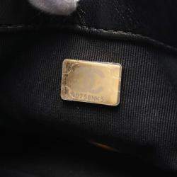 Pre Owned Chanel Funky Town Small Black Leather Flap Bag