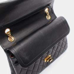 Pre Owned Chanel Reissue 2.55 Black Leather Shoulder Bag