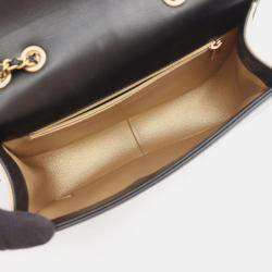 Pre Owned Chanel Octagon CC Small Clasp Quilted Lambskin Flap Bag