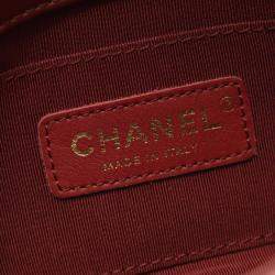 Pre Owned Chanel Crystal Pearls Small Quilted Calfskin Chain Flap Bag