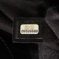 Pre Owned Chanel Deauville Black Leather Tote Bag
