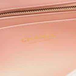 Pre Owned Chanel CC Turnlock Pink Quilted Leather Shoulder Bag