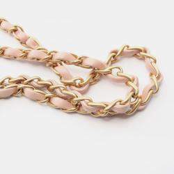 Pre Owned Chanel CC Turnlock Pink Quilted Leather Shoulder Bag