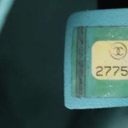 Pre Owned Chanel Blue Medium Stitched Calfskin Covered CC Flap