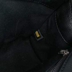 Pre Owned Chanel Black CC Quilted Lambskin Single Flap