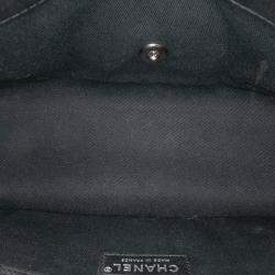 Pre Owned Chanel Black CC Quilted Lambskin Single Flap