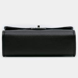 Pre Owned Chanel Black CC Quilted Lambskin Single Flap