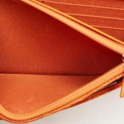 Pre Owned Chanel Orange Python WOC Bag