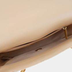 Pre Owned Chanel Brown Medium Quilted Lambskin CC Coin Flap