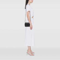 Pre Owned Chanel Grey CC Quilted Iridescent Calfskin Single Flap